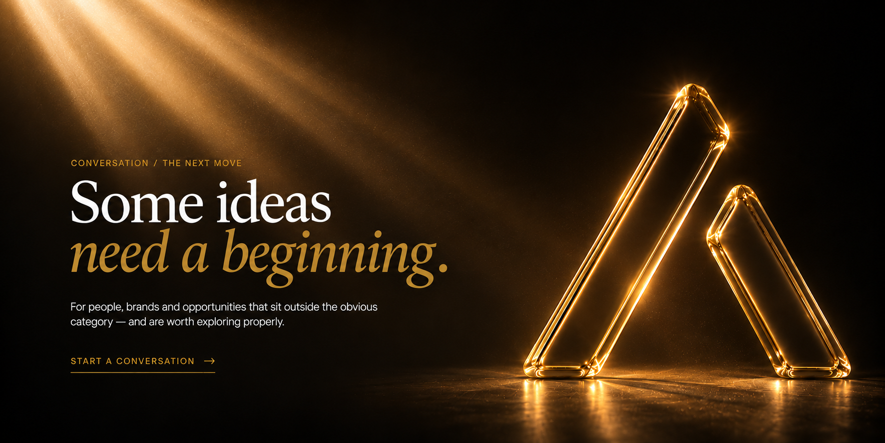AREY Conversation — Some ideas need a beginning.